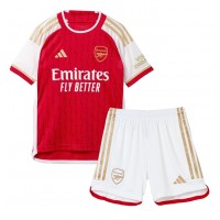Camisa de time de futebol Arsenal Ben White #4 Replicas 1º Equipamento Infantil 2023-24 Manga Curta (+ Calças curtas)
